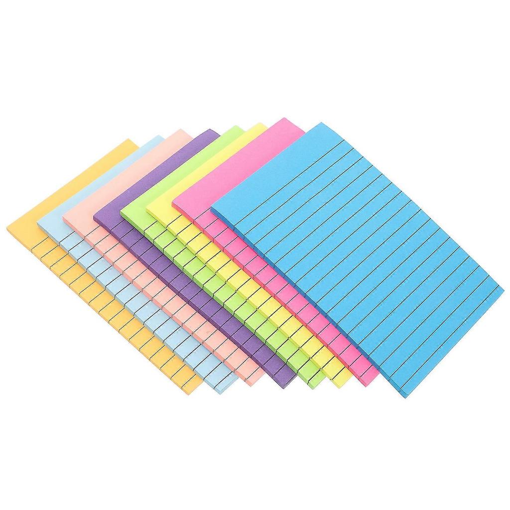 Creative Tearable Memo Stickers for Students with Strong Adhesive Paper Material Multi Color 8 Books