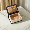1PC Book-shaped Ring Box with Suede Fabric Lining Creative European Flip Lid INS Ring Box Jewelry Gift Box