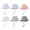 Women's Plaid Bowknot Wide-Brim Bucket Hat