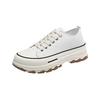 2024 New Women Canvas Flat Shoes Spring and Autumn Fashion Thick Soled Canvas Height Increasing Women Casual Sports Shoes