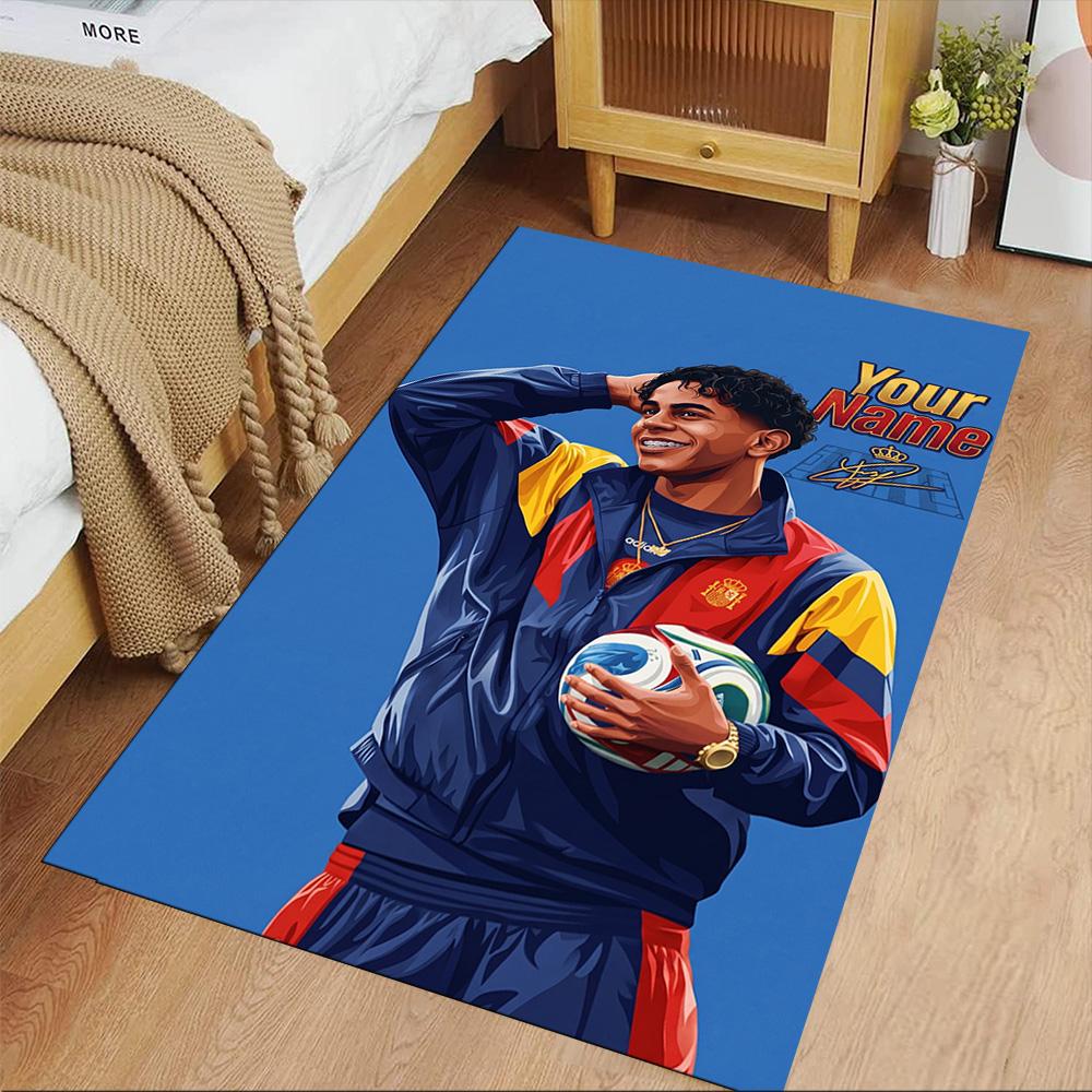 Yamal Customize Your Name Floor Rug Office Rug Suitable for Hallway Bedrooms Decorate room Outdoor Anti-slip Rug Office home decor