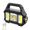 30W NEW USB Rechargeable Super Bright Solar LED Camping Flashlight With COB Work Lights Handheld Solar Powered Lanterns Searchlight