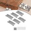 Board Fasteners Set with Screws 6 Pieces for Wood and Metal Panels Robust Metal Sheet Connector for Construction and Assembly