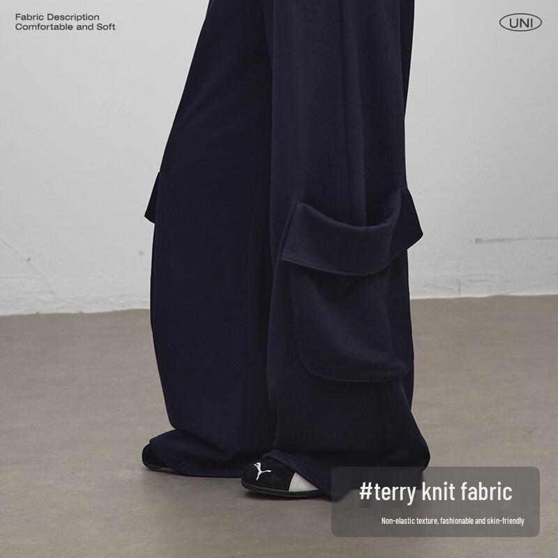 UNIFREE Women's American Retro Loose Cargo Sweatpants