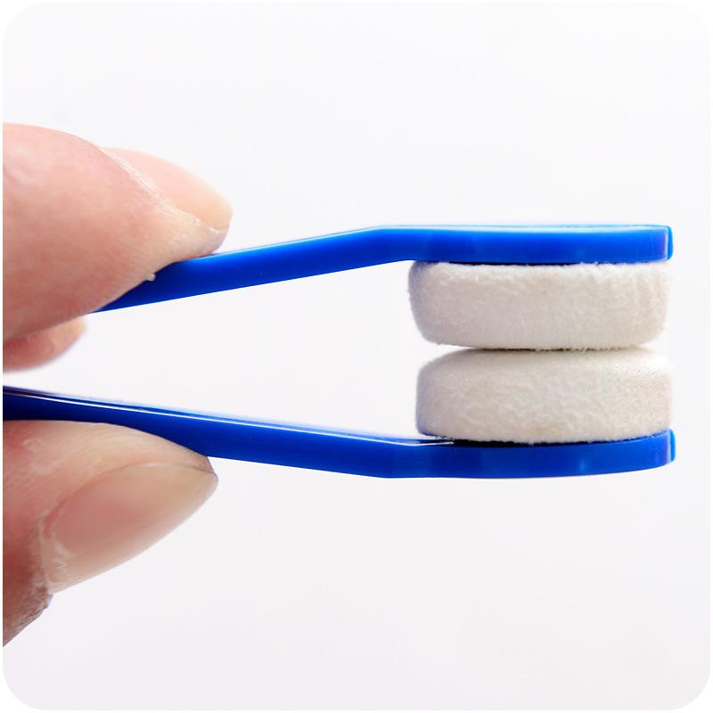 Ultra Fine Fiber Double-Sided Glasses Cleaning Brush, Mini Portable Carry On, Specialized For Cleaning Sunglasses Lenses