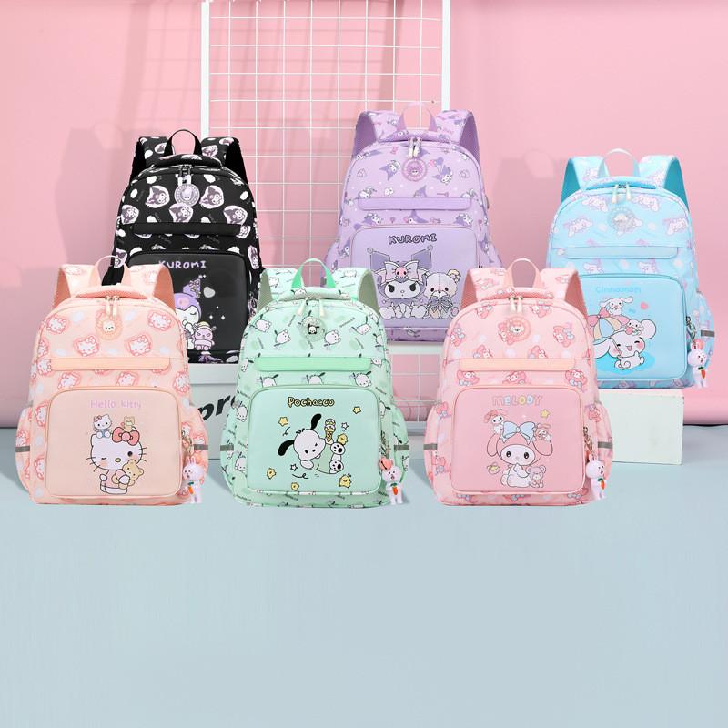 Adorable Cartoon Kuromi Backpack For Elementary School Kids Spacious Lightweight Design