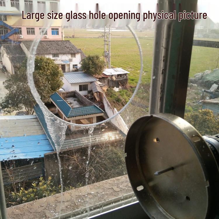 Multifunctional Glass & Tile Drill Bit Set for Range Hood Installation