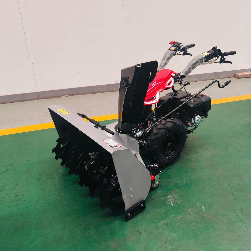 Compact All-Gear Ride-On Snow Sweeper for Homes and Communities