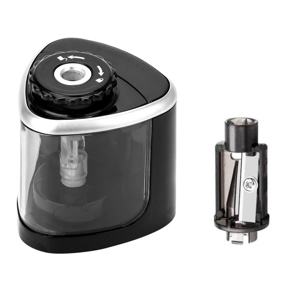 Apontador de Lápis Elétrico Automático Portátil Escola Sala de Aula Casa