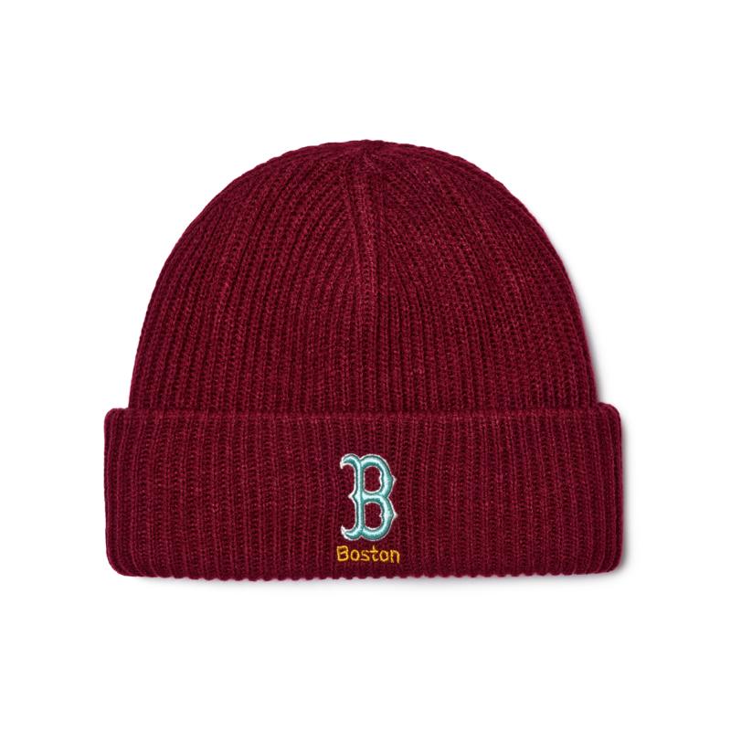 MLB Acrylic Beanies Unisex Burgundy Fashion 3ABNM1126-43WIS