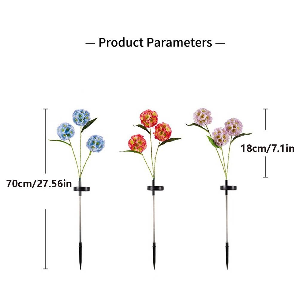 Ground Mounted Simulation Flower Lamp Waterproof Landscape Light  Outdoor  Festival Decoration