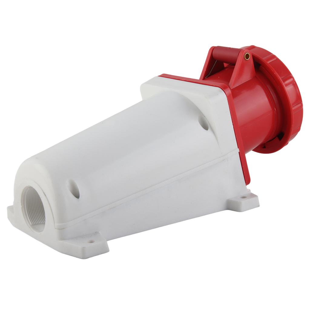 Industrial Connector 3P+E 63A IP67 Waterproof IK07 Collision Resistant Electrical Cord Connector 380‑415V