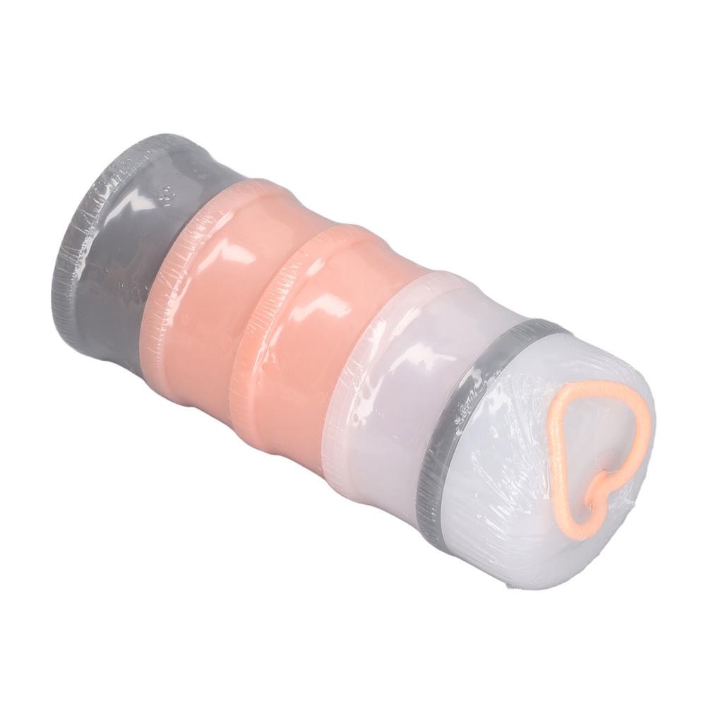 Milk Powder Dispenser 3 Layers Stackable Portable Snack Food Storage Container for Outdoor Travel