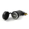 For BMW Hella Motorcycle Cigarette Lighter Socket 5V 3.3A Portable Dual USB Power Adapter Plug with Anti-dust Cover For iPhoneDescription: