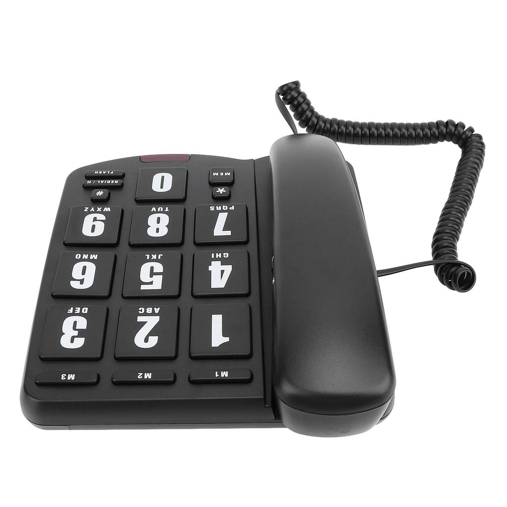 Corded Home Phone Big Button Quick   Volume   Wall Mountable Telephone for Seniors