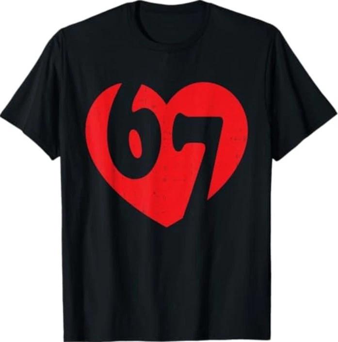 Six Seven 67 Meme Cool Valentine T-Shirt 3XL