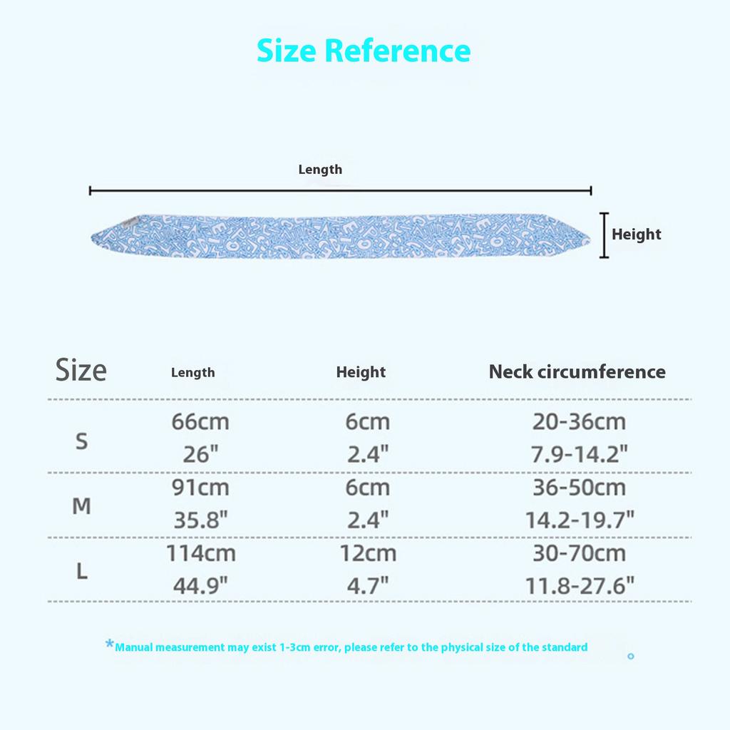 Regulable Cooling Scarf Permeable Ice Towel Neck Wrap Hot Weather Bandanas for Media Large Dogs