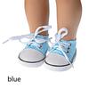 7cm Mini 18 Inches Doll Birthday Gifts Doll Shoes Canvas Shoes Wave point Shoes Doll Accessories
