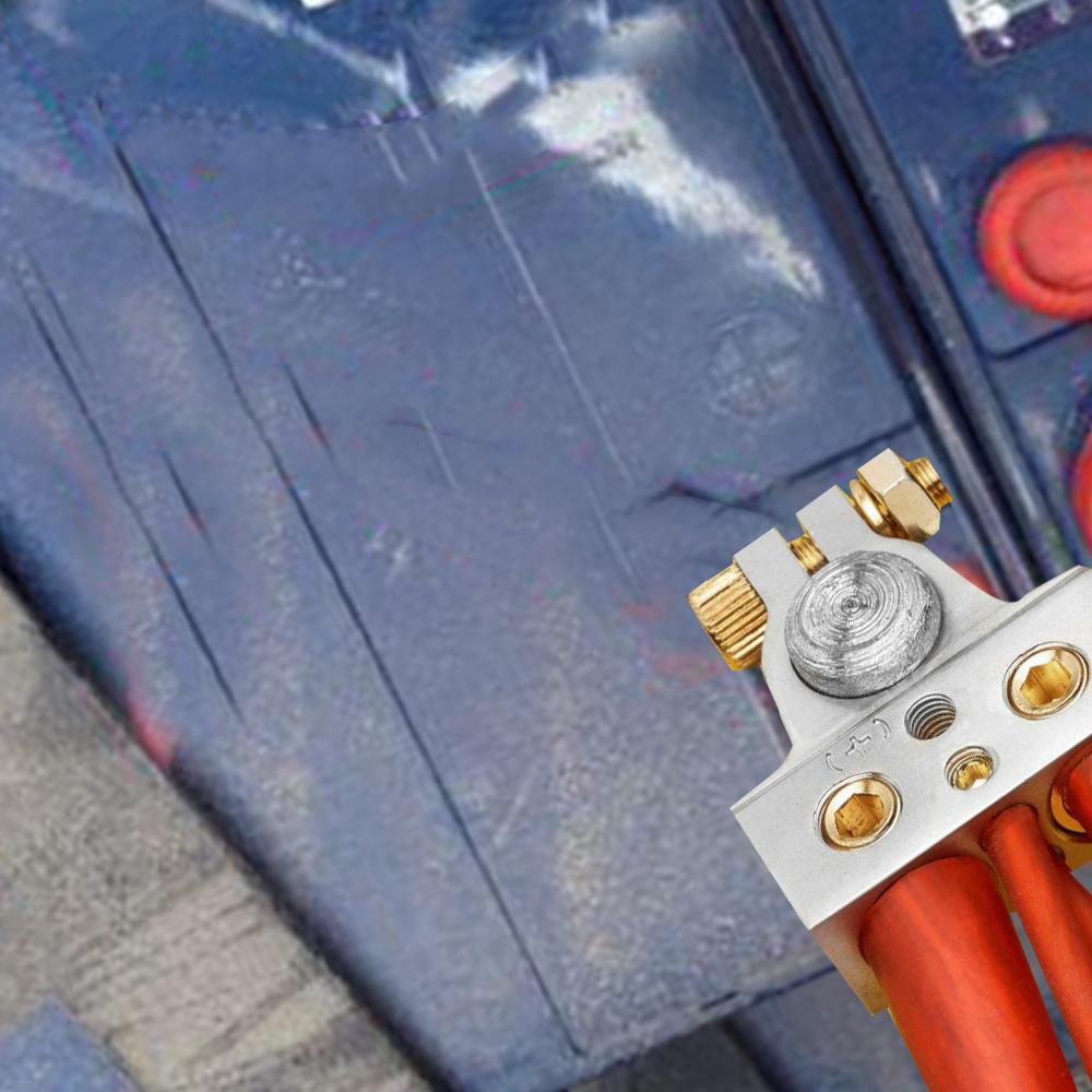 Terminal Connectors Shims 2Pcs Positive Negative With 2 Clear Covers Shims 0/2/4/8/10 Gauge Car Battery Terminal Connectors Car Accessories