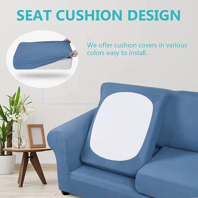 Stretch Sofa Slipcovers Sofa Seat Cushion Covers for Washable Furniture Protector Sofa Cover for Living Room with Elastic Bottom