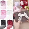 5 meter/förpackning Bubbelveckat band 4 cm Presentinslagning Buketter Diamantnät Organzaband DIY Dekor Blommor Tårtor Presentförpackning