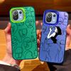 Smiling Face Case For Xiaomi Mi 11 Lite 5G NE 13T PRO 14T Redmi A5 A1 A2 9A Poco C71 Shockproof Hard Back Cover Line Art Sketch