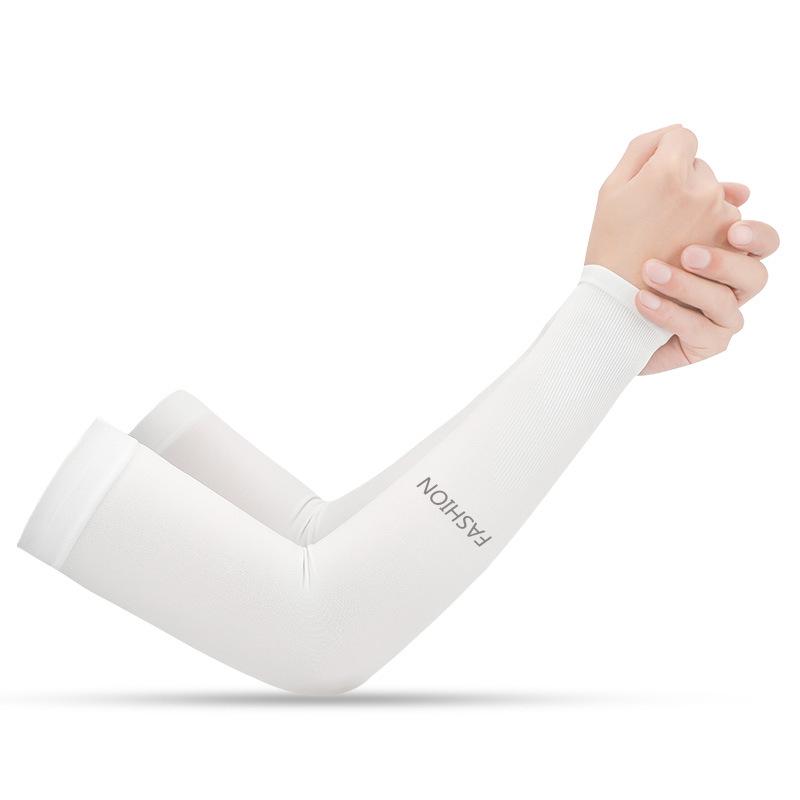 1Pair Arm Sleeves Ice Fabric Sun UV Protection Summer Sun Cool Outdoor Activity Cuff Cover Arm Sleeve Unisex