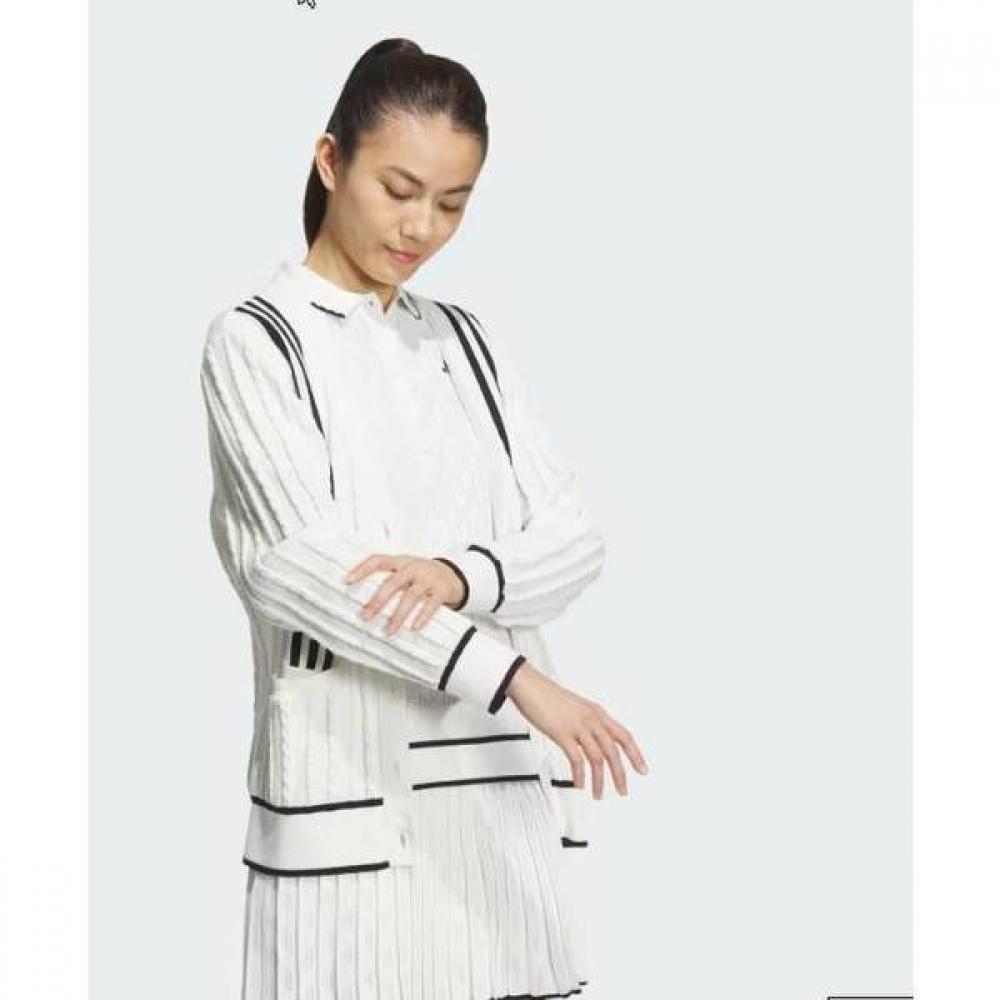 Adidas Golf Cable Pattern Cardigan In6624