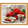 Diy Diamond Painting Coffee Cake Flowers Home Decoration 5d Diamond Embroidery Needlework Diamond