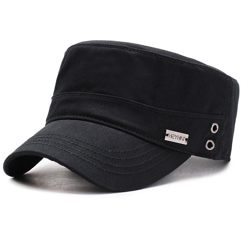 Herren-Vierjahreszeiten-Entenschnabel-Militärkappe - Flache Sonnenkappe für Outdoor-Reisen