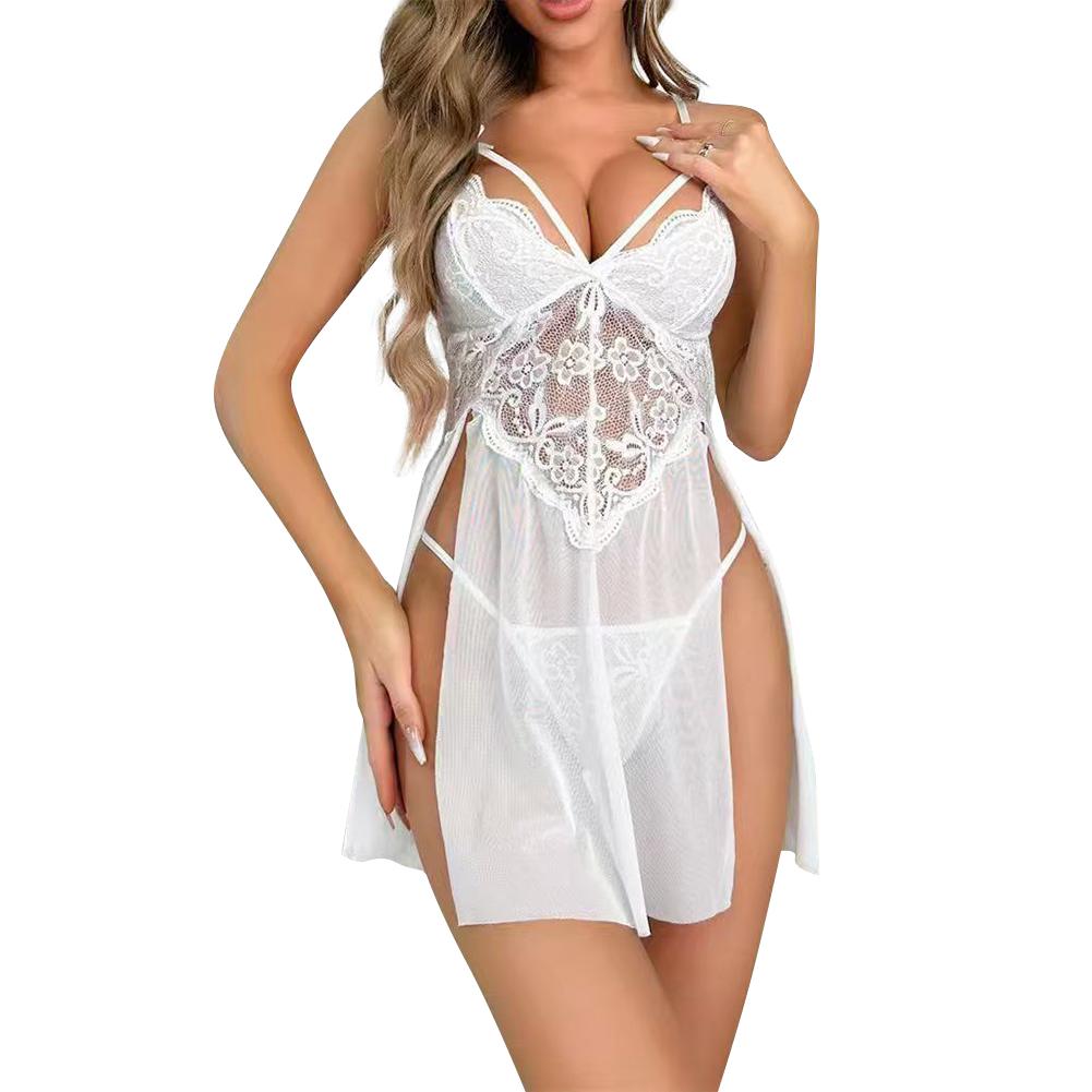 Kadın Seksi İç Giyim Dantelli Gecelikler ve Tanga