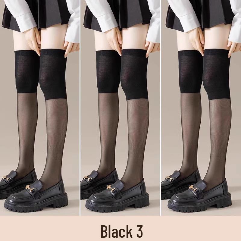 Women's Thin Over-Knee Anti-Slip Knee Pads - Warm, Anti-Snag Stockings for Summer or Air-Conditioned Rooms