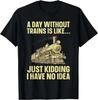 Best Train Art For Men Women Railroad Steam Train Lovers T-Shirt