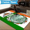 Custom Name Celtic FC Crest Rug Game Carpet, Floor Mat for Bedroom Living Room Entryway Rug, Home Decor Idea Gift for Christmas birthday
