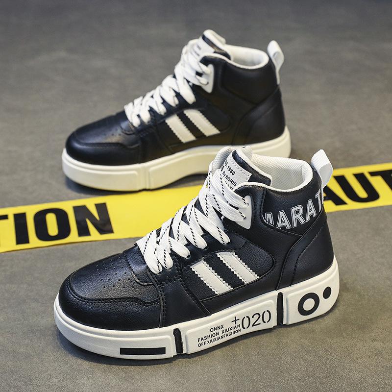 

Чоловіче взуття весняно-осіннє нове високе спортивне взуття пара взуття на платформі National Tide board взуття молодіжне повсякденне взуття білого кольору 39