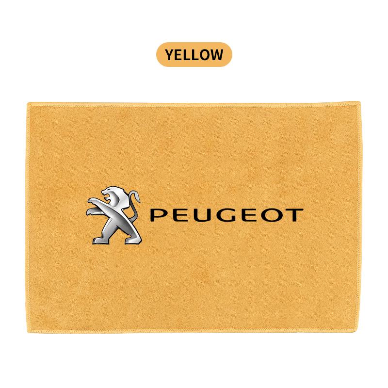 Fashion New Car Drying Towel Suede Coral Velvet Double-sided Car Cleaning Cloth For Peugeot 206 208 306 307 308 407 408 508 2008