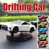Car Dashboard Drift Ornament Rotatable Drifting Car Model Decor Anti-Slip Base Auto Interior Decoration Gift For Car Lovers
