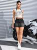 Minigonna in Denim Retro Distressed