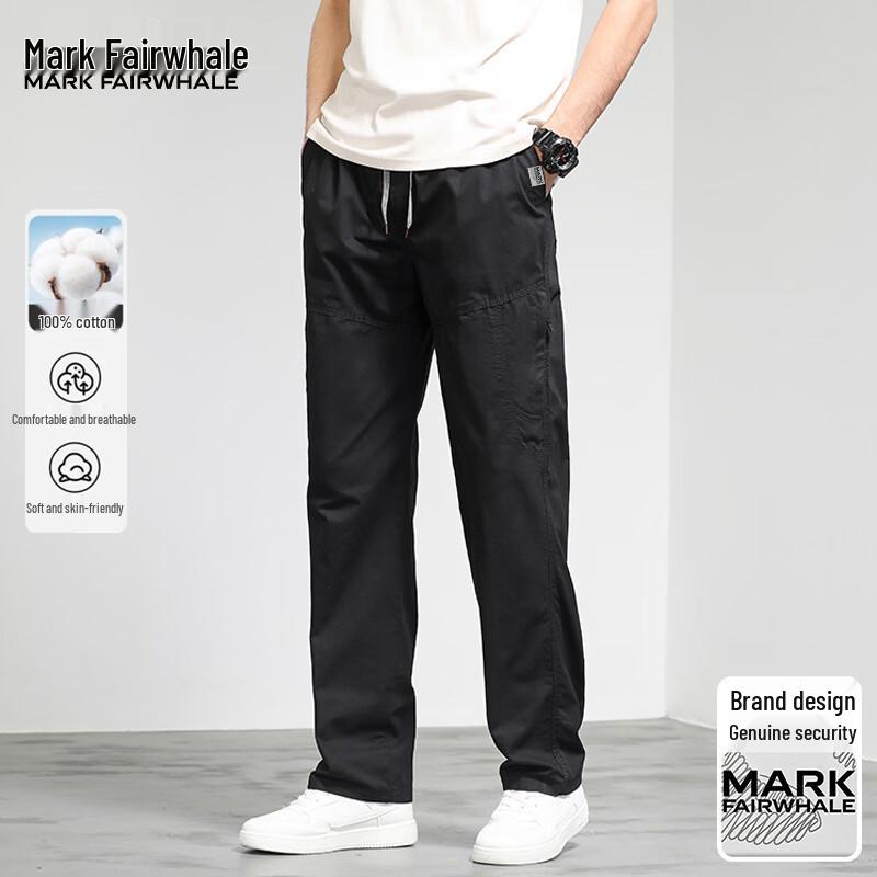 MARK FAIRWHALE Men s Loose Straight Workwear Casual Pants 4XL
