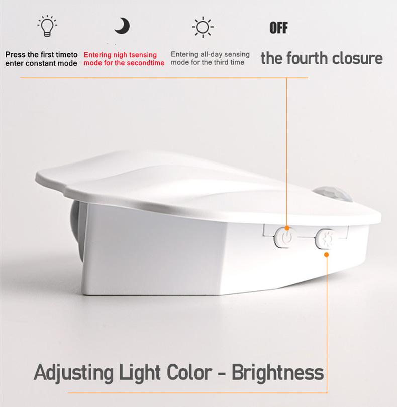 3 Color Motion Sensor Light Light Night Light Wireless USB for Kitchen Bedroom Mural Living Room Sensor Indoor Lighting Wall Lamp