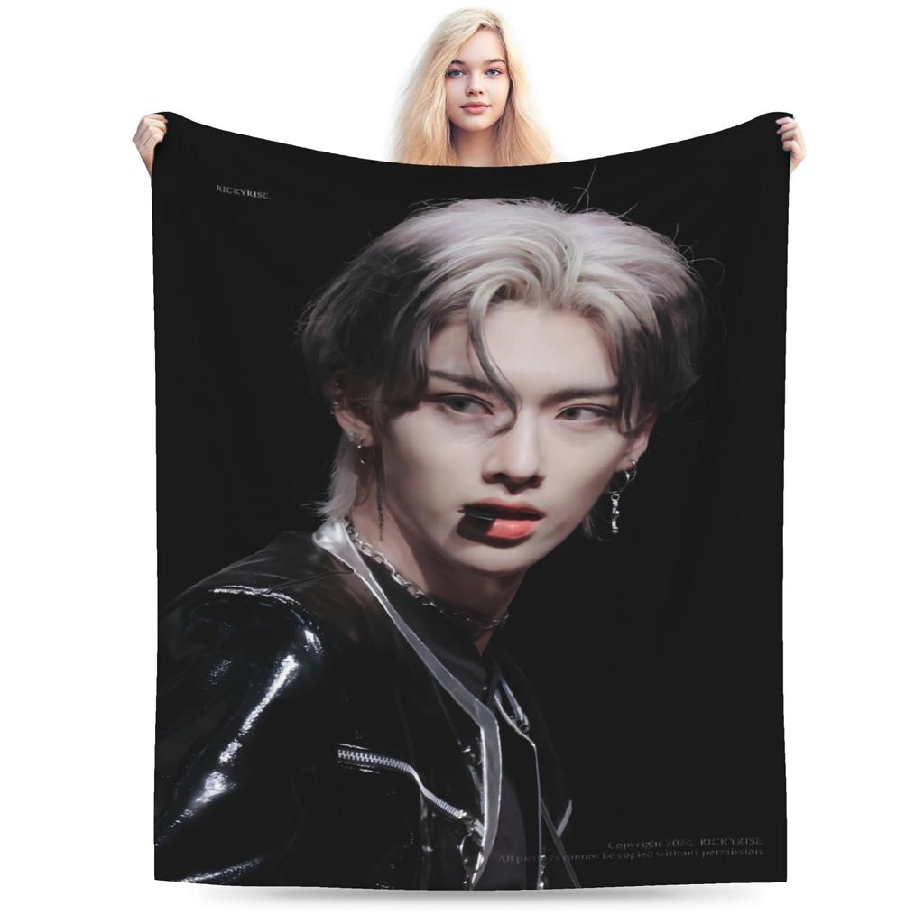 Sung Han Bin Plush Blanket Boy Girl Flannel Throw Blanket For Outdoor Warm Soft Zerobaseone Quality Bedspread Birthday Gift