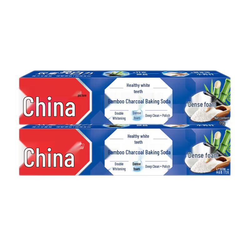

Zhonghua Jianchibai Bamboo Charcoal Baking Soda Toothpaste