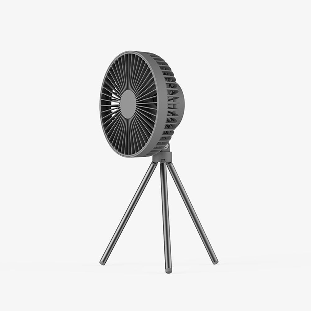 

10000mah Portable Camping Fan With Detachable Tripod 3 Levels Adjustable Outdoor Electric Fan With Timing Function dark gray#0
