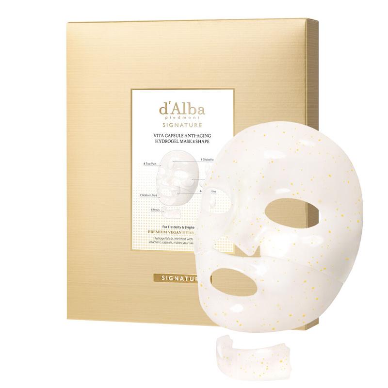 d'Alba Signature Vita Capsule Anti-Aging Hydrogelová Maska 8 Tvarů 44g*4KS
