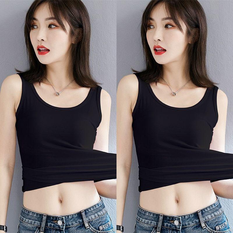 Women's Korean Style Spaghetti Strap Tank Top - Slim Fit Sleeveless Base Layer