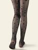 1 Pair Thin Silk Stockings Polka Dot Star Jacquard Pantyhose Sexy Anti-hook Silk Female Socks
