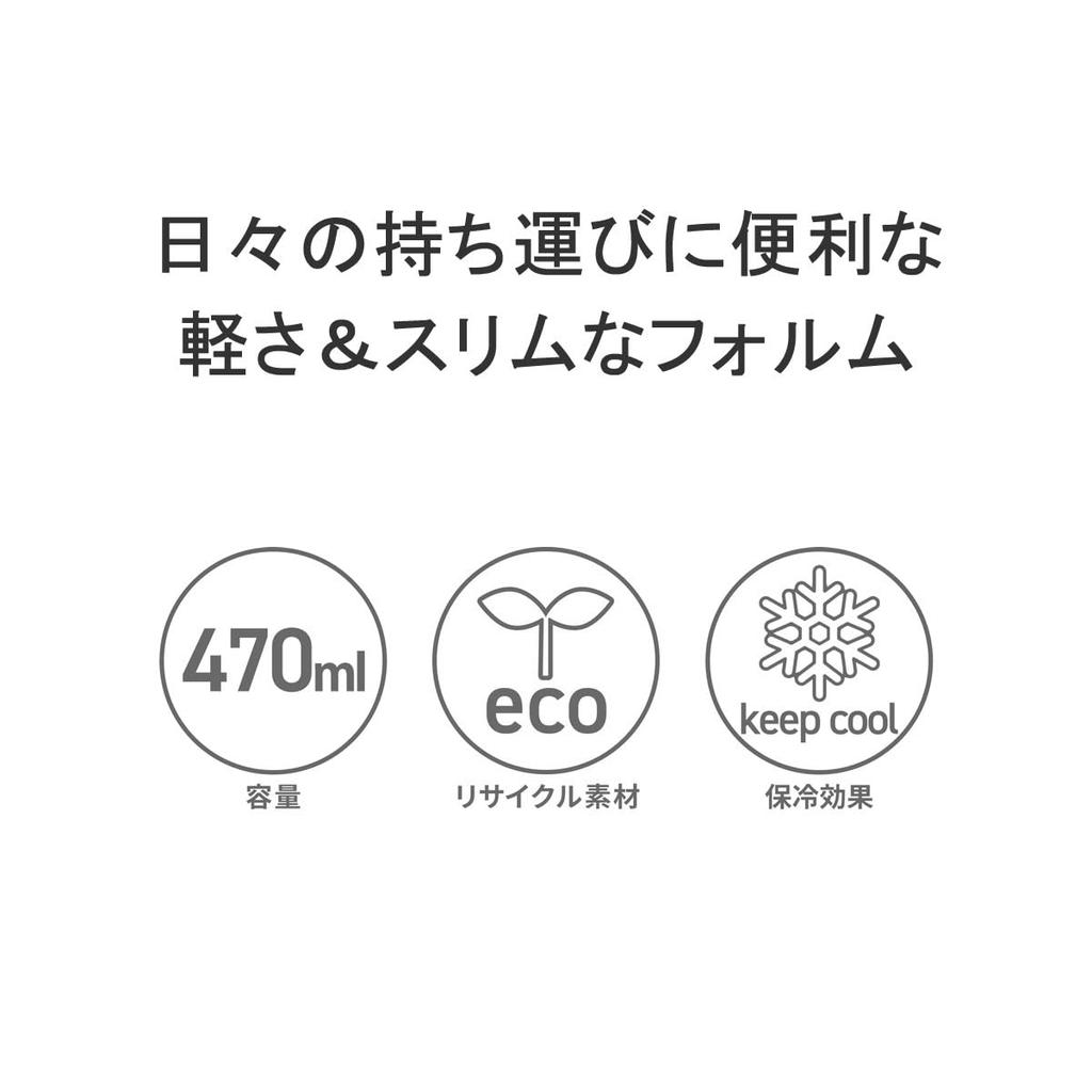 Aerolite Vacuum Bottle Water Bottle Black [Stanley]STANLEY 0.47L 10-11217 2.0