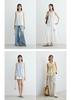 Minimalist round neck shirt, loose and elegant sleeveless shirt