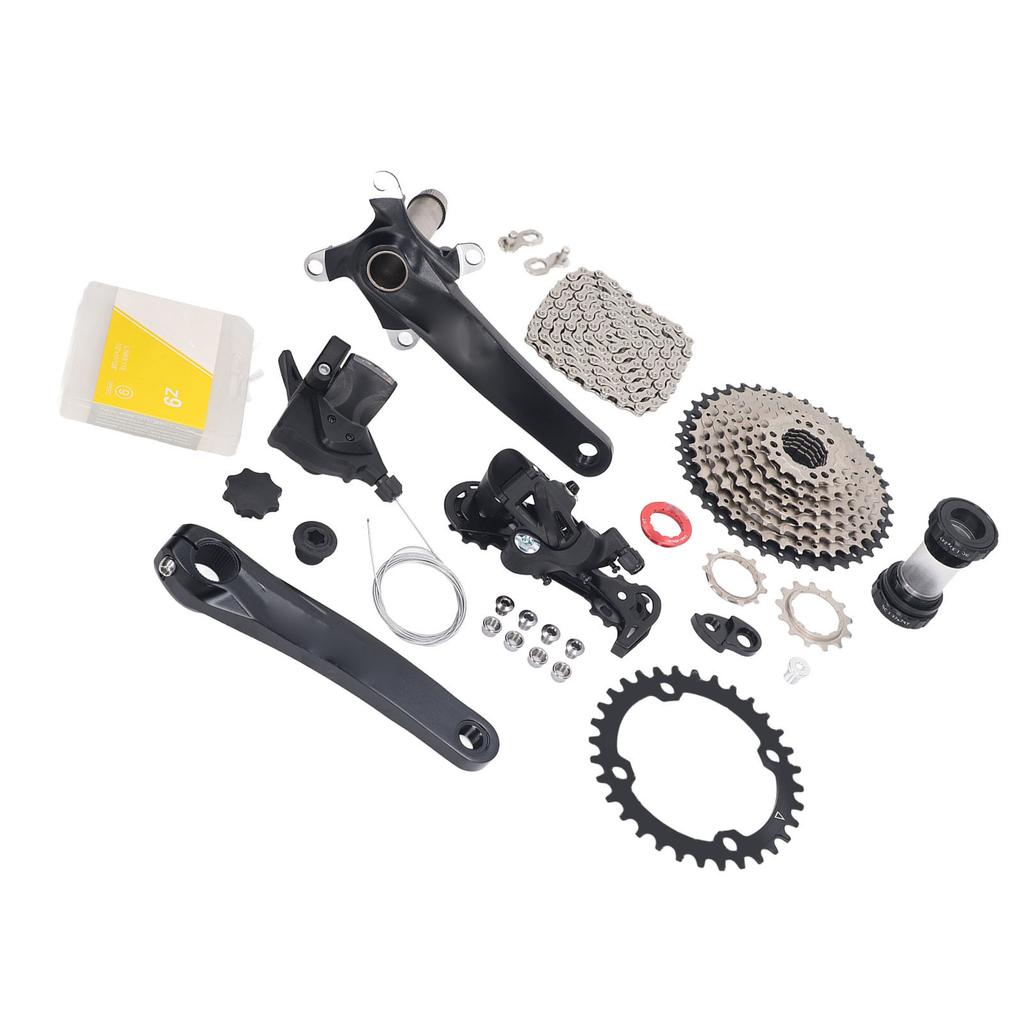 9 Speed Groupset 11 To 40T Bike Speed Cassette Crank Shift Lever Rear Derailleur Chain Set 32T Crankset
