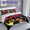 3pcs ACDC3 pattern bedding set duvet cover set includes duvet cover &pillowcases, perfect all season bedroom decoration & gift